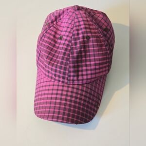 Nike Classic99 Pink and Black Plaid Golf Baseball Cap